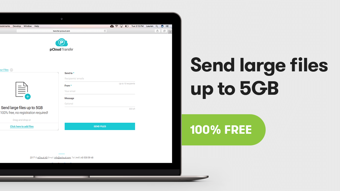 Enviar ficheiros gratuitamente até 5Gb