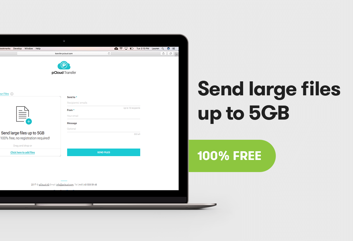 Enviar ficheiros gratuitamente até 5Gb
